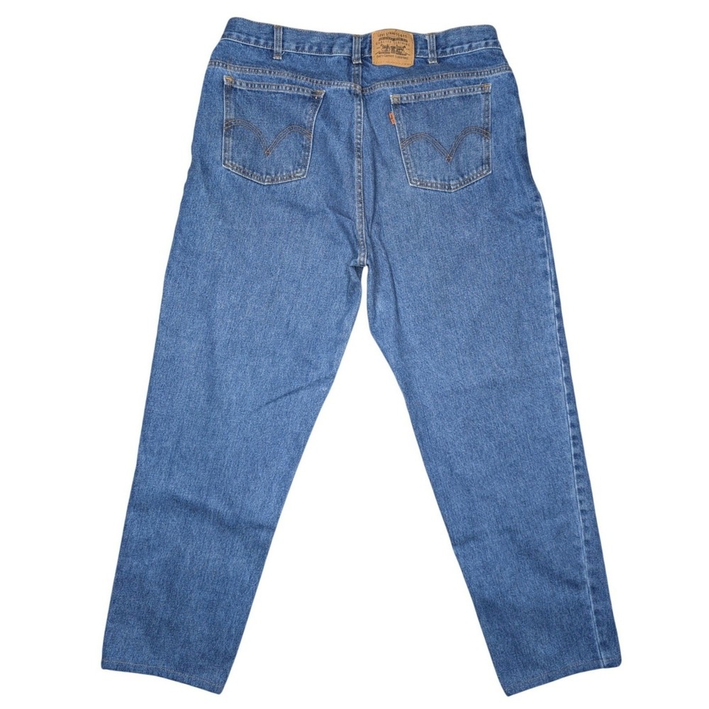 Vintage Levi's Orange Tab 38x30 Cotton Denim Blue Jeans Straight Leg Western‎